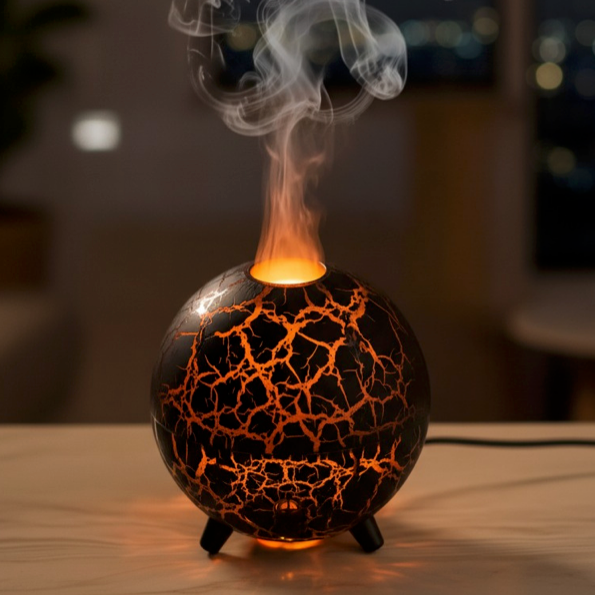 Diffuseur d'Huiles essentielles Volcan - Silencieux & ambiance zen